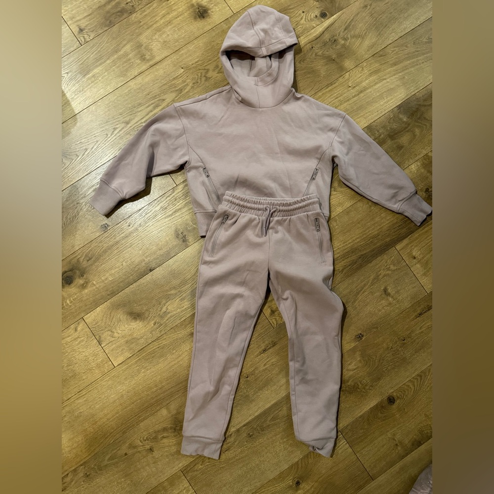 Old Navy Girls 6-7 Active Mauve Dynamic Fleece Set